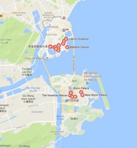 Gokken in Macau en Taipa de casinos