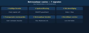 betrouwbaar casino infograph