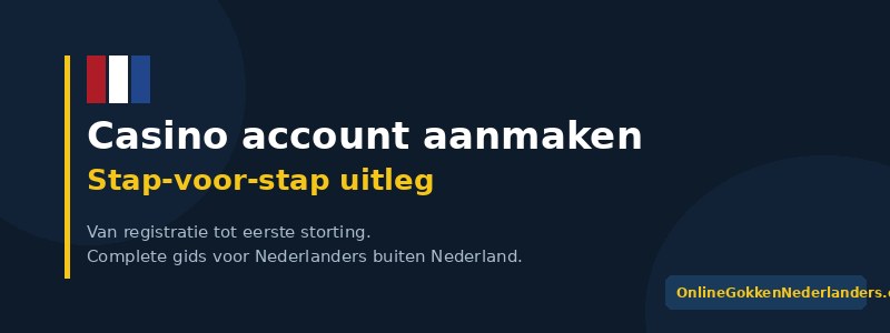 online casino account aanmaken intro