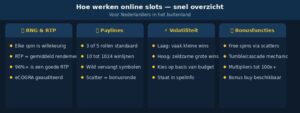 online slots uitleg infograph