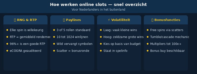 online slots uitleg infograph