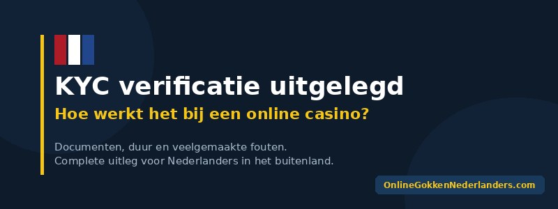 kyc verificatie casino account intro
