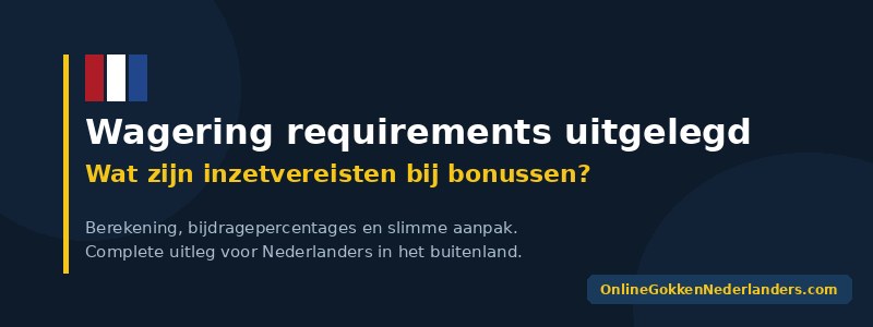 wagering inzetvereisten intro
